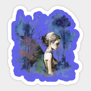 Fairy spirit in Forest Sticker